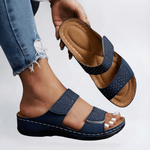 Velira Sandals Mėlyna / 5 (EU36) Lynn - Elegantiški Ortopediniai Šlepetės