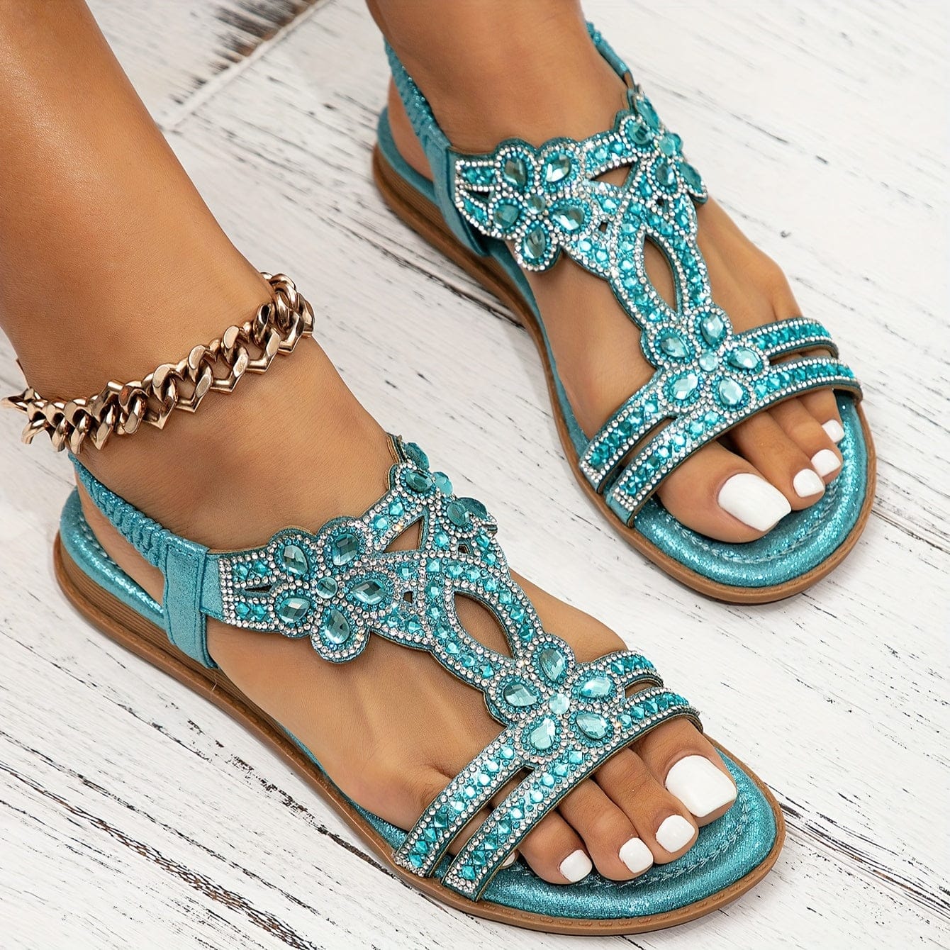 Velira Sandals Sale Maison – Ortopediniai Kristaliniai Šlepetės