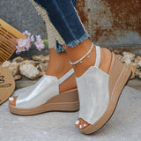 Velira Sandals Sidabrinė / 5 (EU 36) Aurora | Ortopediniai platforminiai sandalai