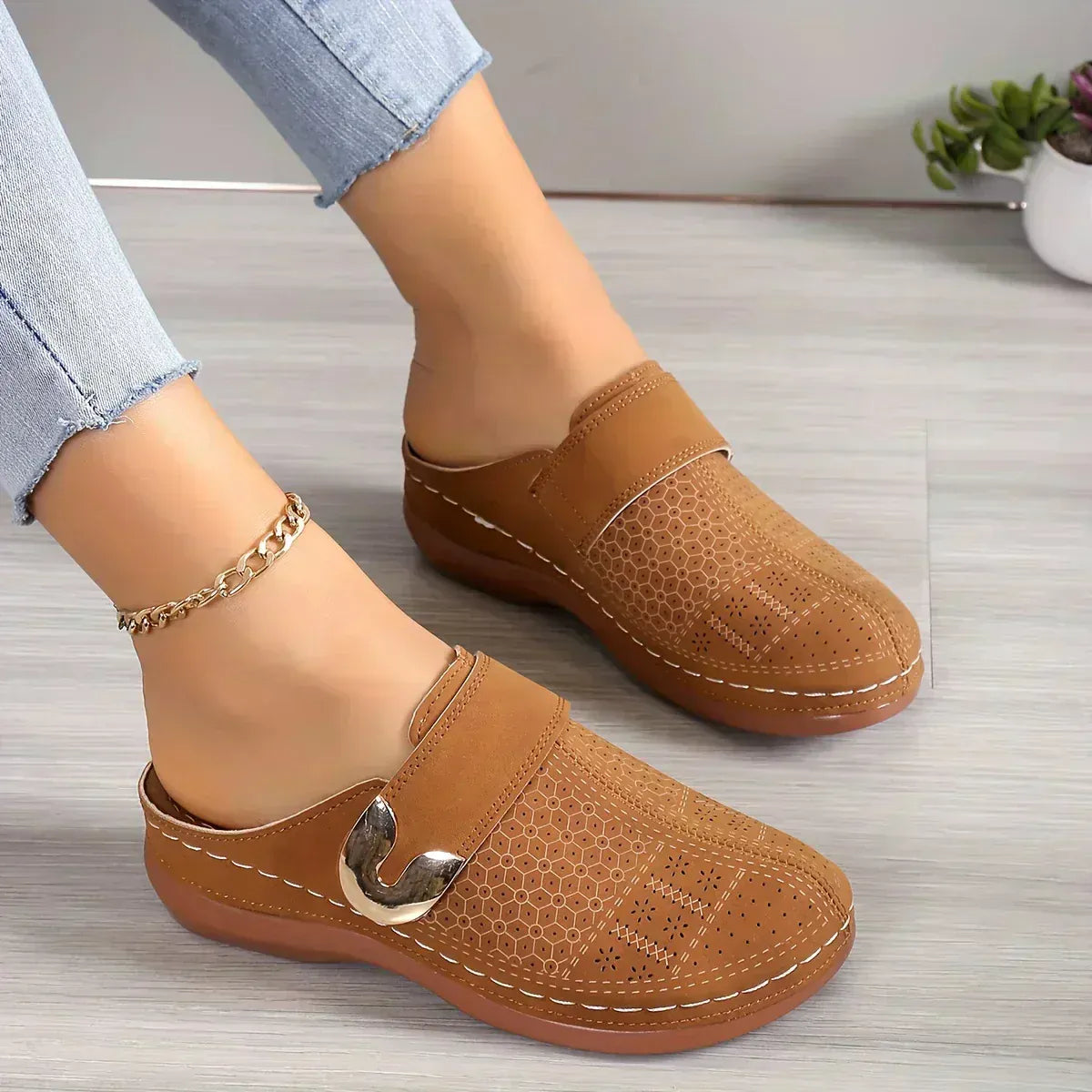 Velira Shoes & Ortho (Autumn) Sandals Šviesiai ruda / 5  (EU 36) Marel - Stilingi Palaikantys Platforminiai Šlepetės
