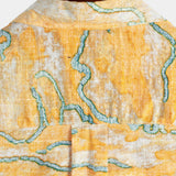 Velira short Laisvalaikio retro marškiniai su kišenėmis Geltoni