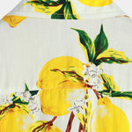 Velira short Vyrų Havajų trumpomis rankovėmis marškiniai su citrinų raštu