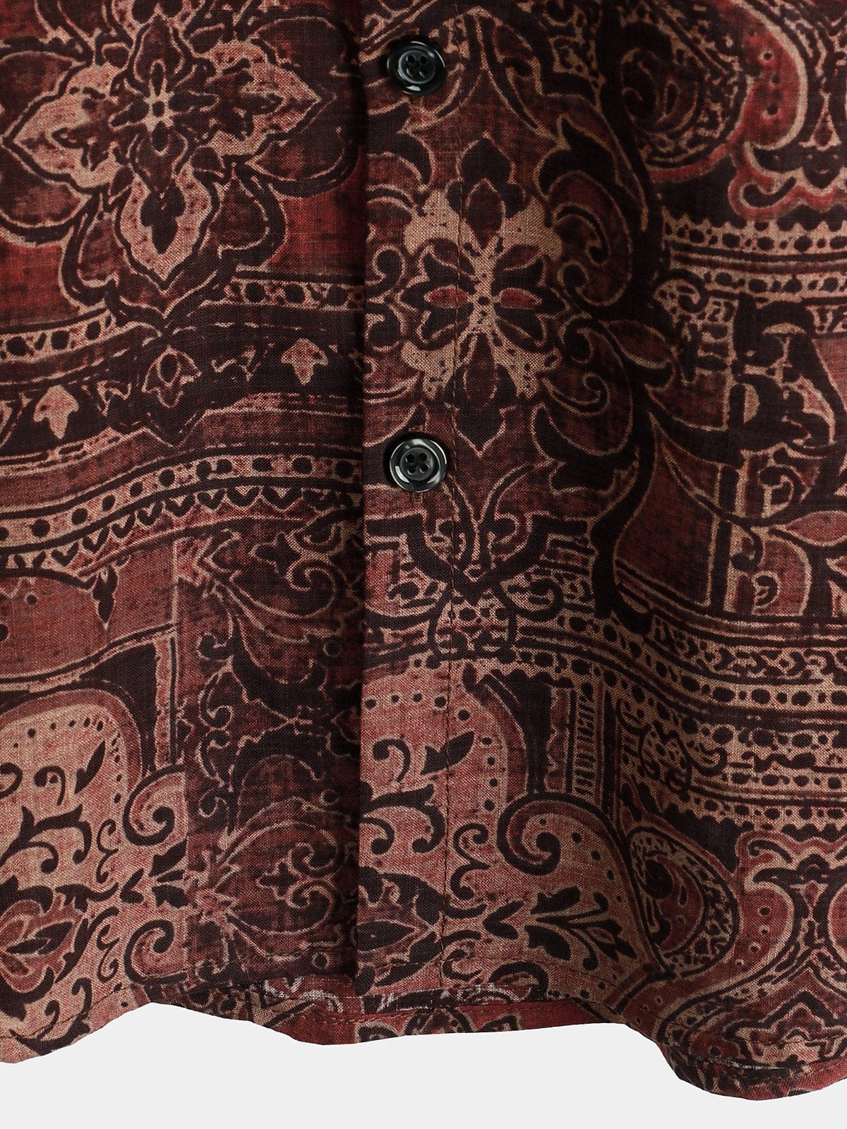 Velira short Vyrų retro atostogų 70-ųjų paisley trumpomis rankovėmis marškiniai