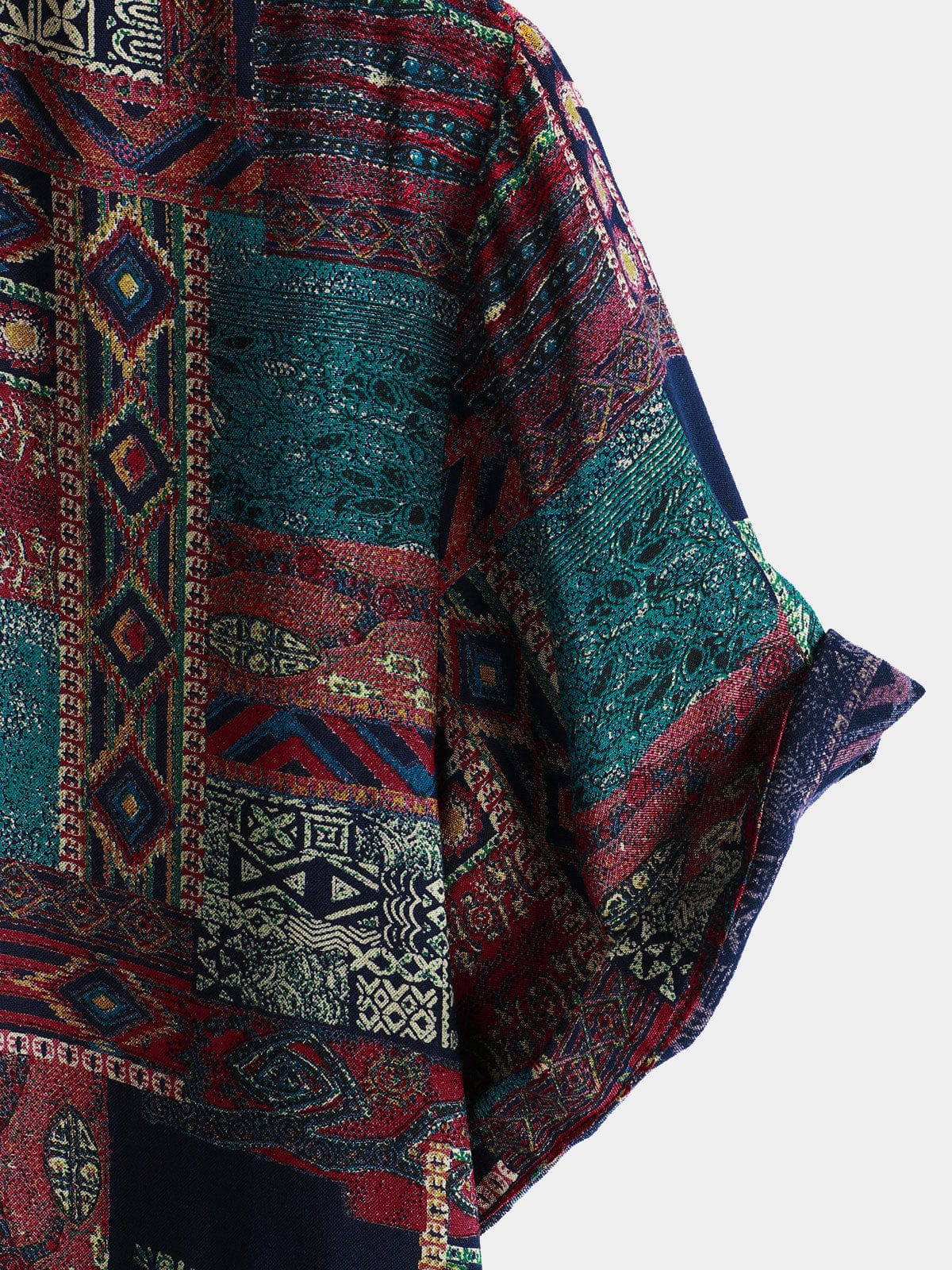 Velira short Vyrų retro atostogų trumpas rankovės marškinys Raudonas