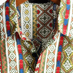 Velira short Vyrų retro dryžuotas trumpas rankovinis marškinys