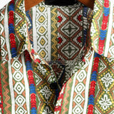 Velira short Vyrų retro dryžuotas trumpas rankovinis marškinys