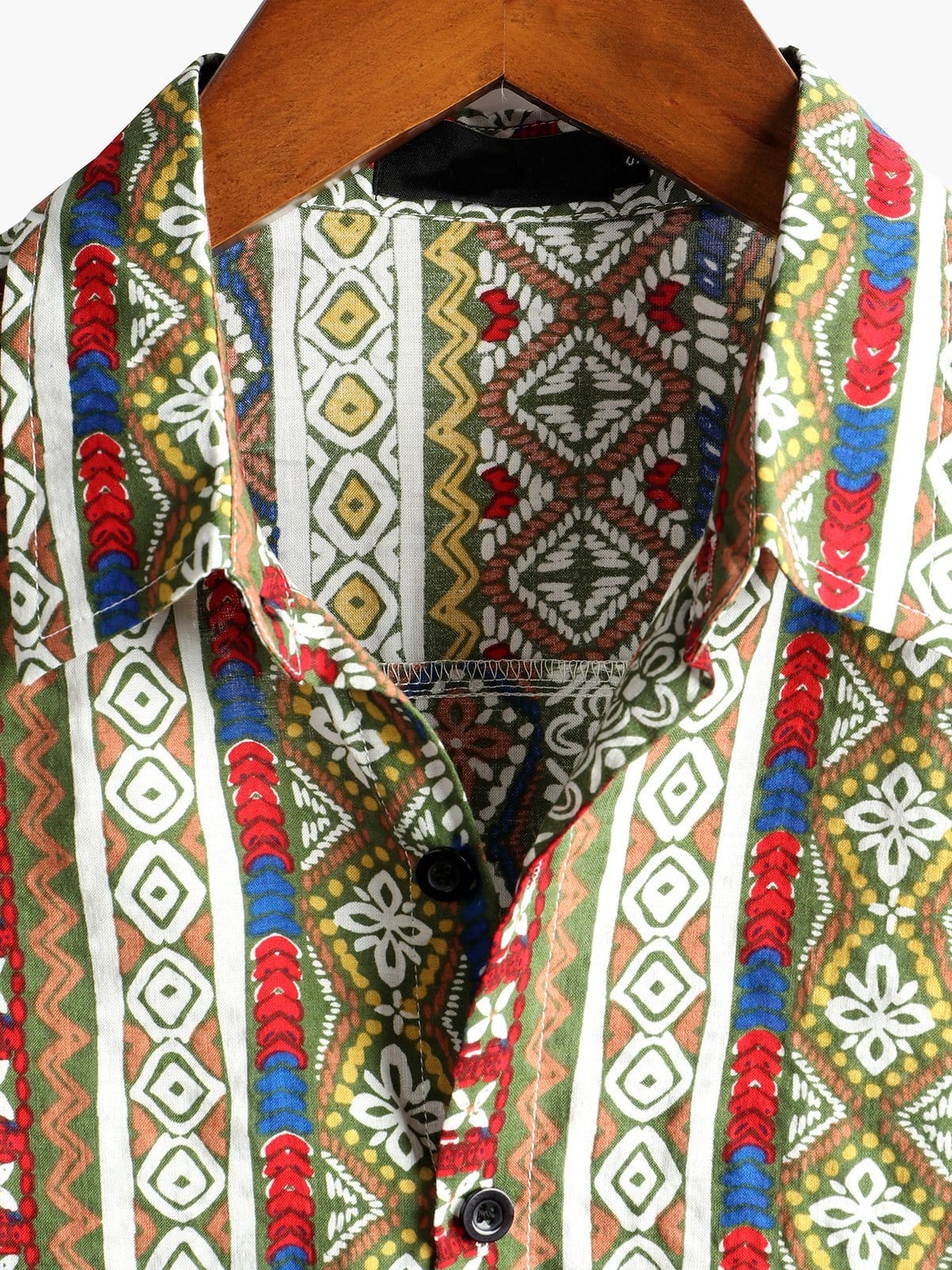 Velira short Vyrų retro dryžuotas trumpas rankovinis marškinys