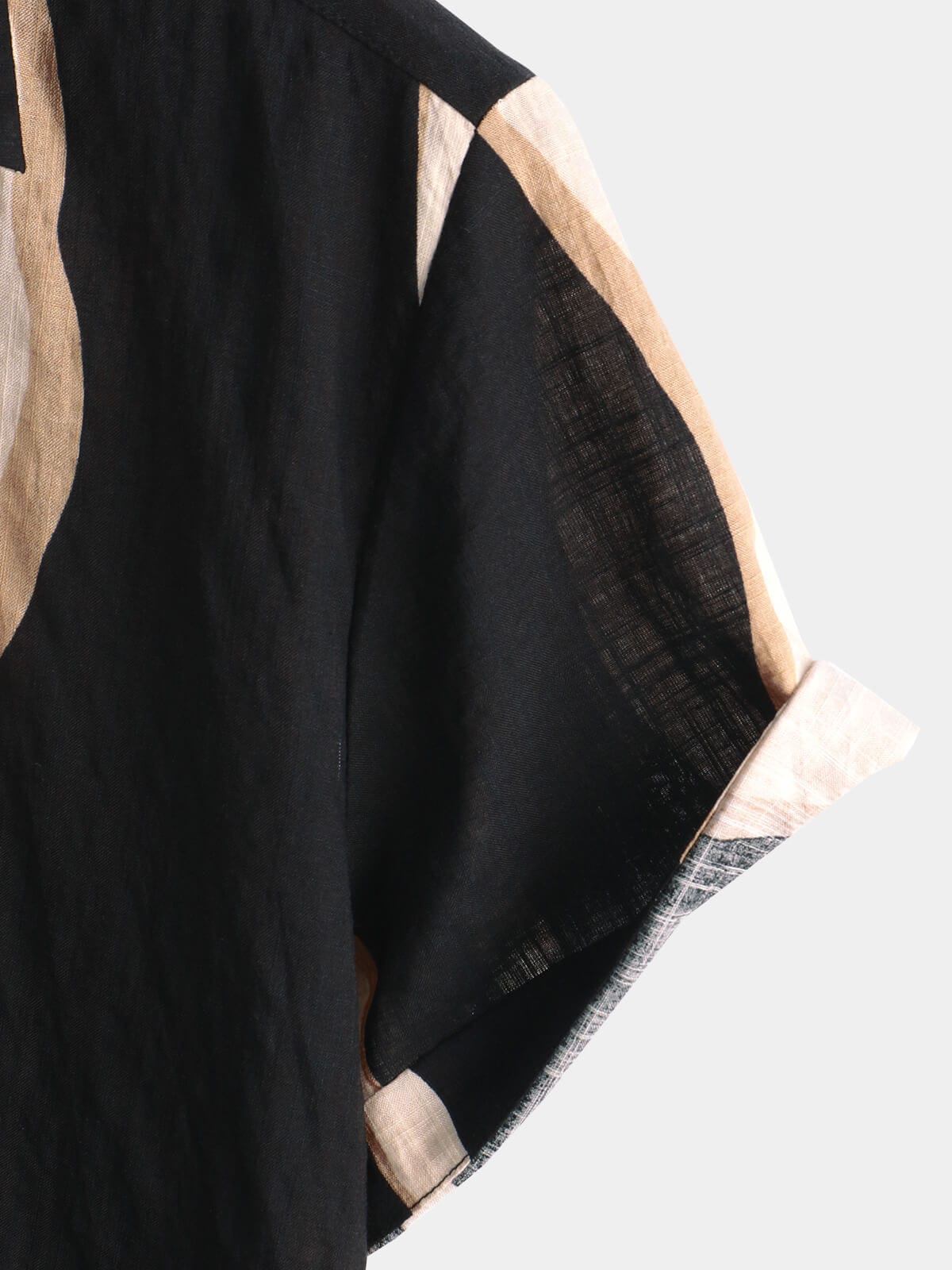 Velira short Vyrų retro juoda marškiniai
