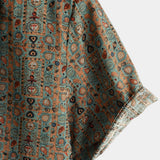 Velira short Vyrų vintage 70-ųjų retro trumpas rankovės marškiniai