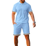 Velira Šviesiai mėlyna / S Elegantiškas Polo Komplektas