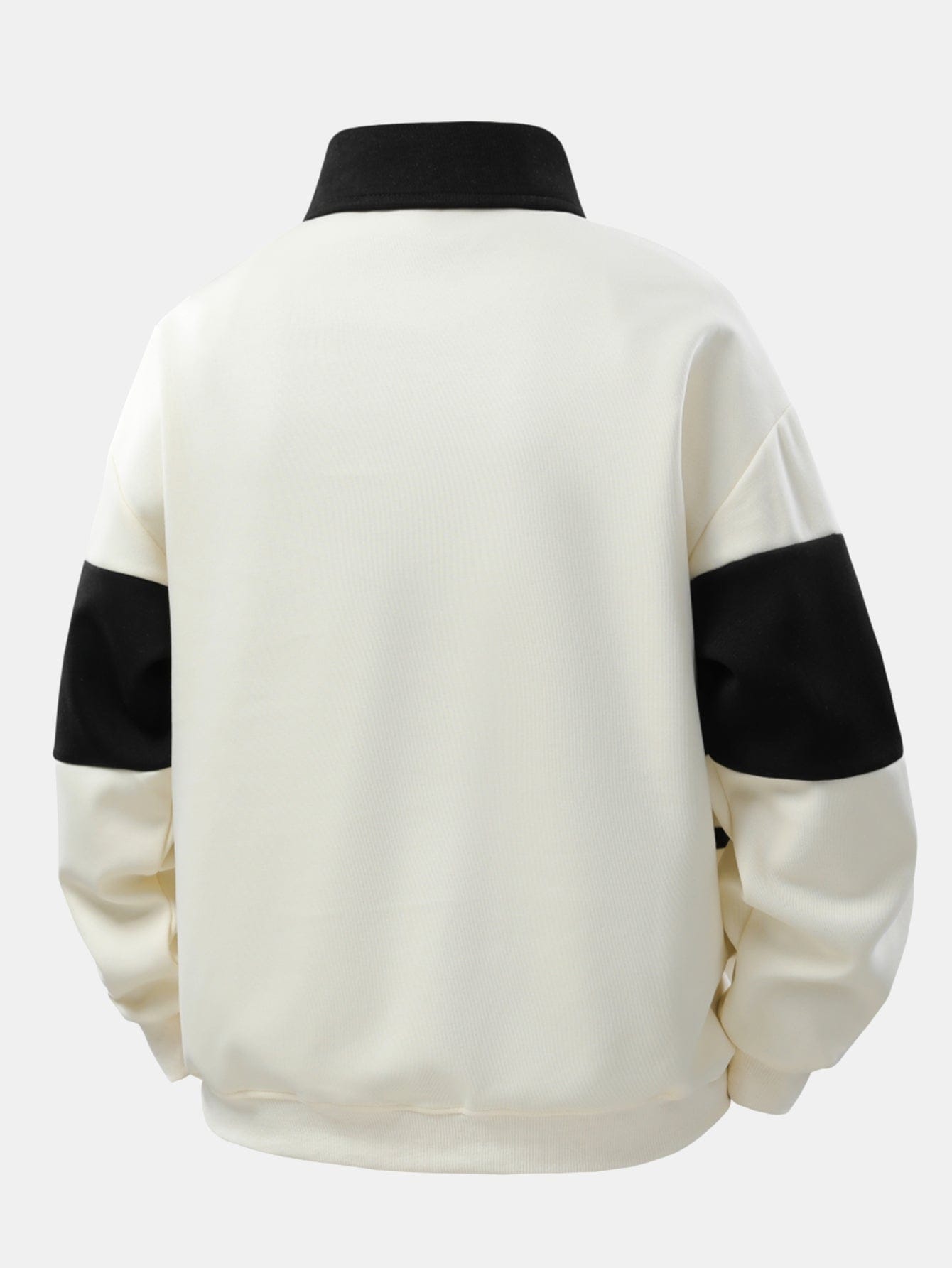 Velira Sweatshirts Atsipalaidavęs Fit Spalvų Blokų Palaidinė Su Polo Apykakle