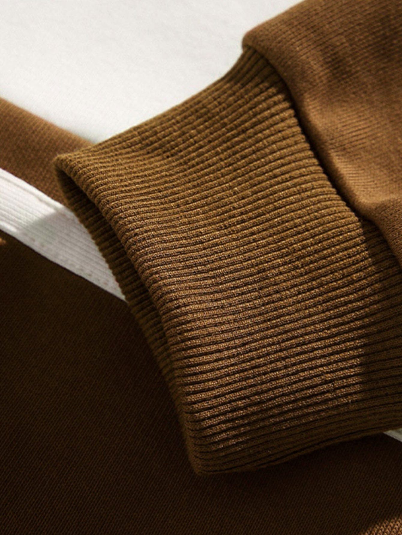 Velira Sweatshirts Atsipalaidavęs Fit Spalvų Blokų Pataisytas Polo Švarkas