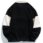 Velira Sweatshirts Atsipalaidavęs Fit Spalvų Blokų Pataisytas Polo Švarkas