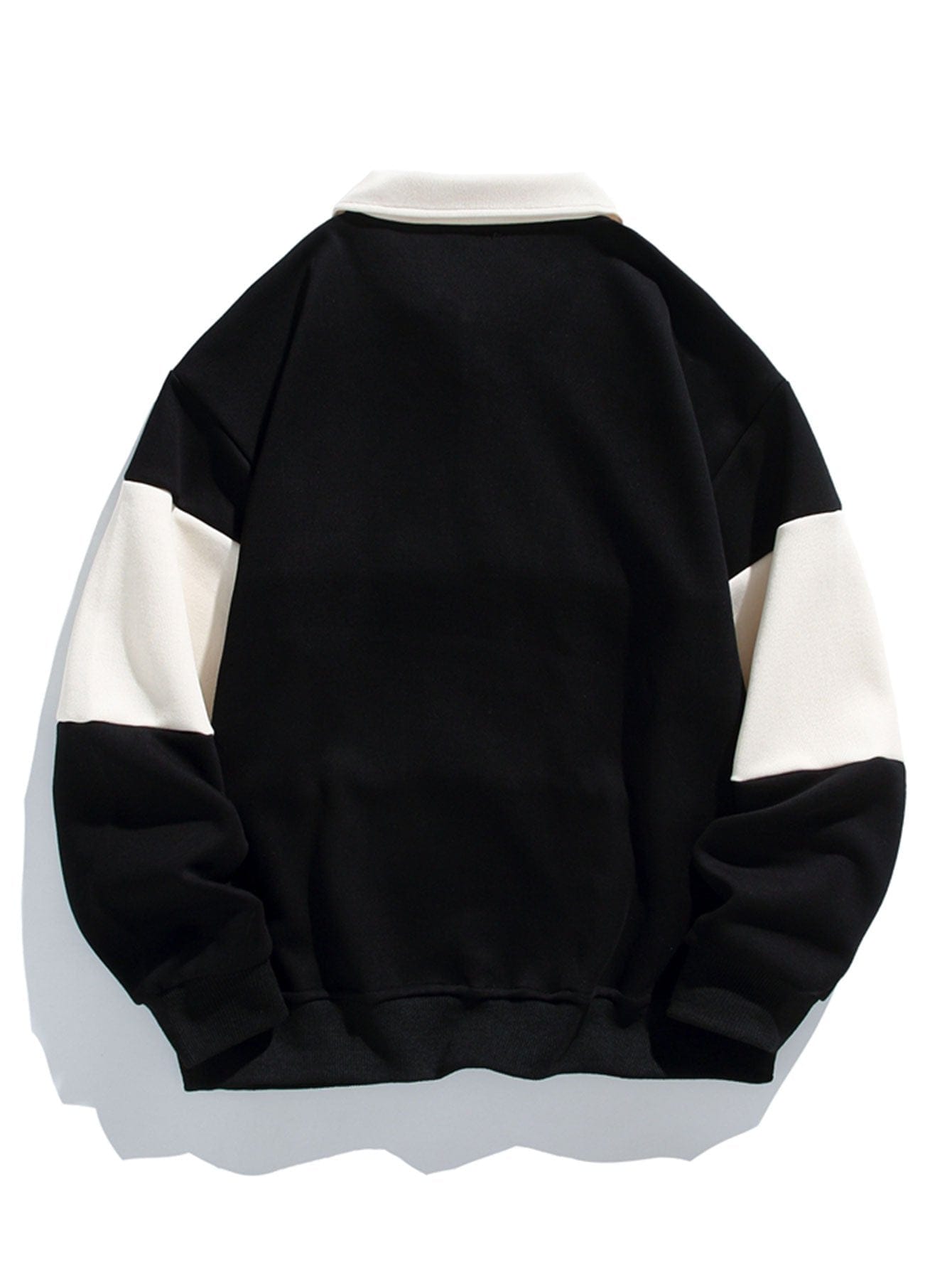Velira Sweatshirts Atsipalaidavęs Fit Spalvų Blokų Pataisytas Polo Švarkas