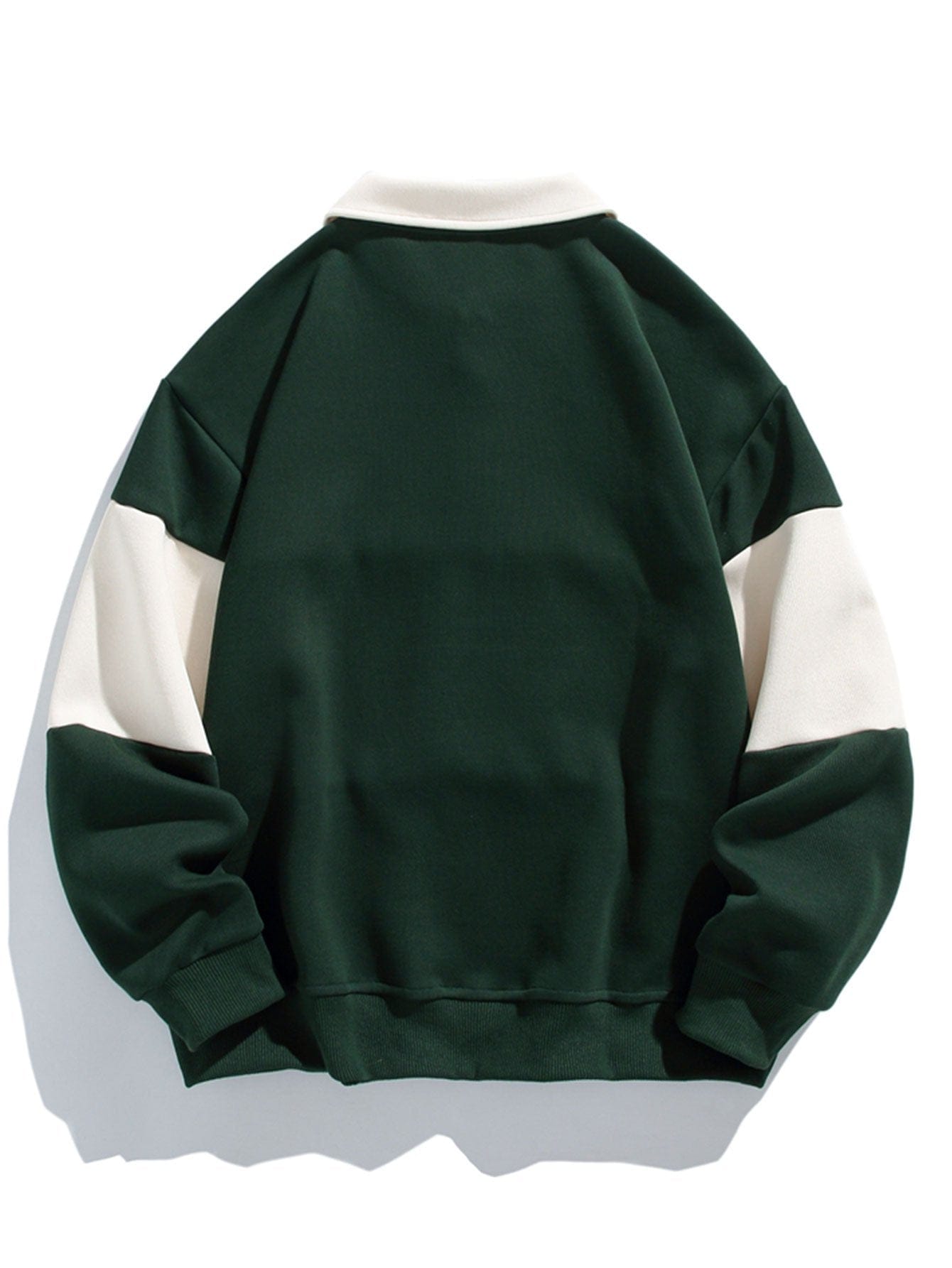 Velira Sweatshirts Atsipalaidavęs Fit Spalvų Blokų Pataisytas Polo Švarkas