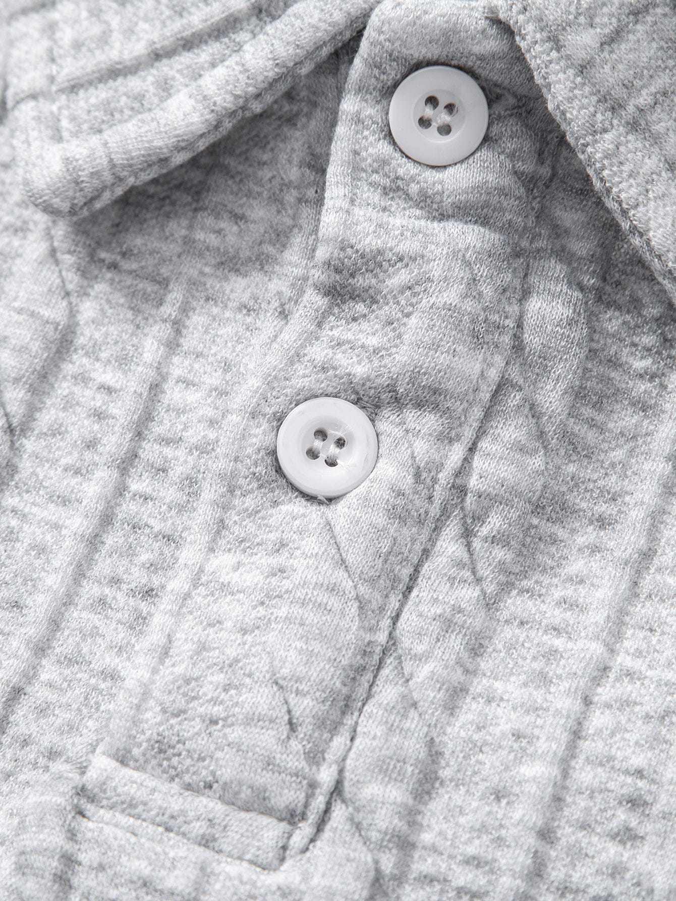 Velira Sweatshirts Atsipalaidavęs Fit Sukurtas Jacquard Polo Džemperis