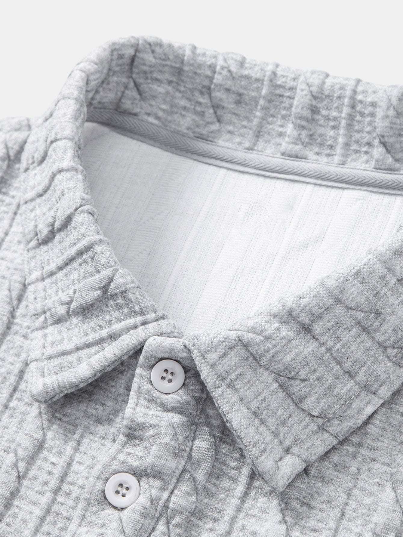 Velira Sweatshirts Atsipalaidavęs Fit Sukurtas Jacquard Polo Džemperis