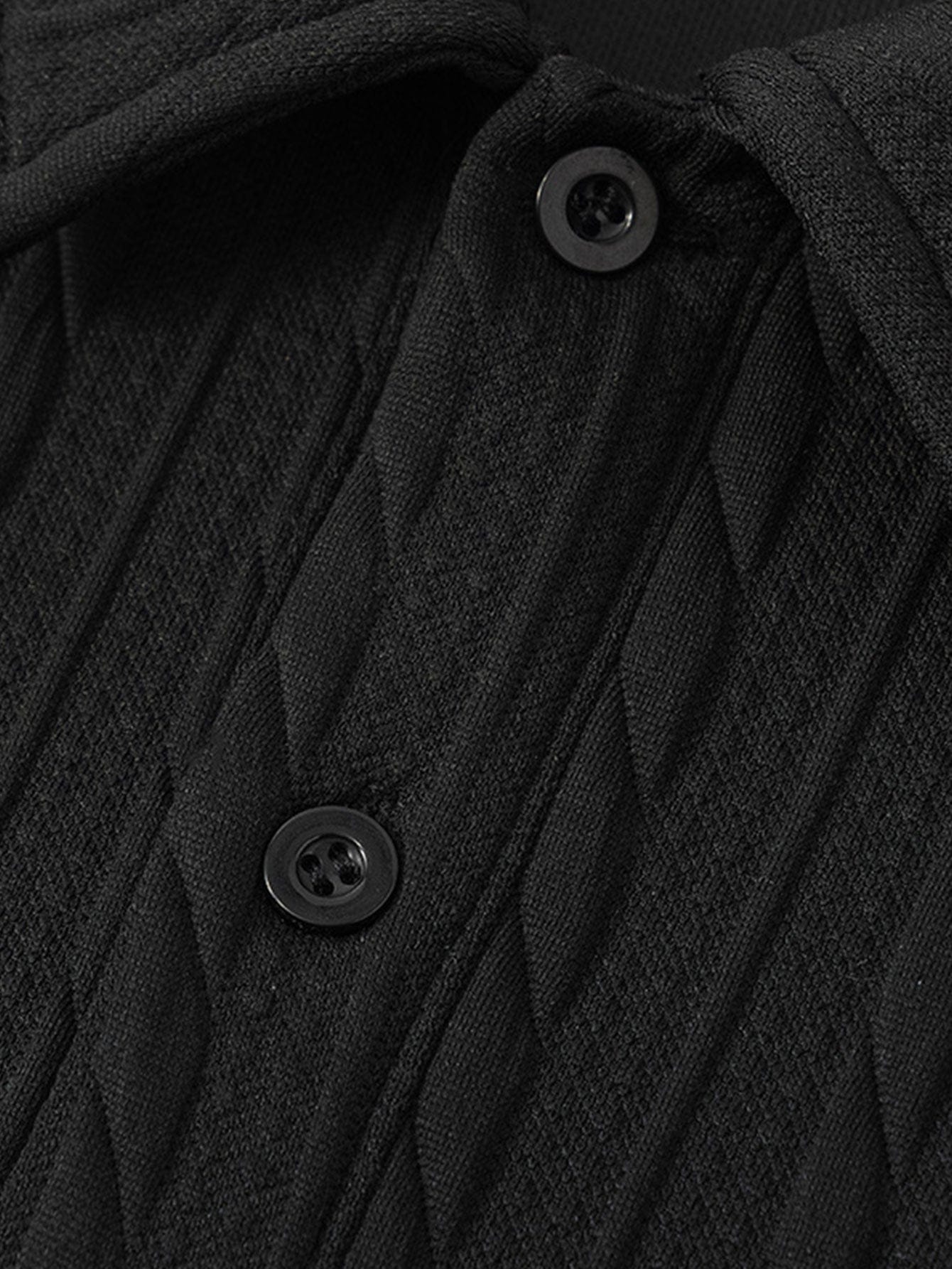 Velira Sweatshirts Atsipalaidavęs Fit Sukurtas Jacquard Polo Džemperis