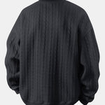 Velira Sweatshirts Atsipalaidavęs Fit Twist Žakardo Palaidinė su Apvalia Kaklo Linija