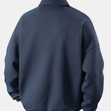 Velira Sweatshirts Atsipalaidavęs Fit Wffle V formos Polo Megztinis