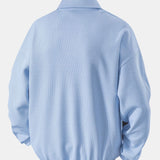 Velira Sweatshirts Atsipalaidavęs Fit Wffle V formos Polo Megztinis