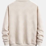 Velira Sweatshirts Atsipalaidavęs geometrinis dryžuotas džemperis