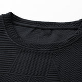 Velira Sweatshirts Atsipalaidavęs Geometrinis Žakardo Palaidinukas