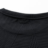 Velira Sweatshirts Atsipalaidavęs Geometrinis Žakardo Palaidinukas
