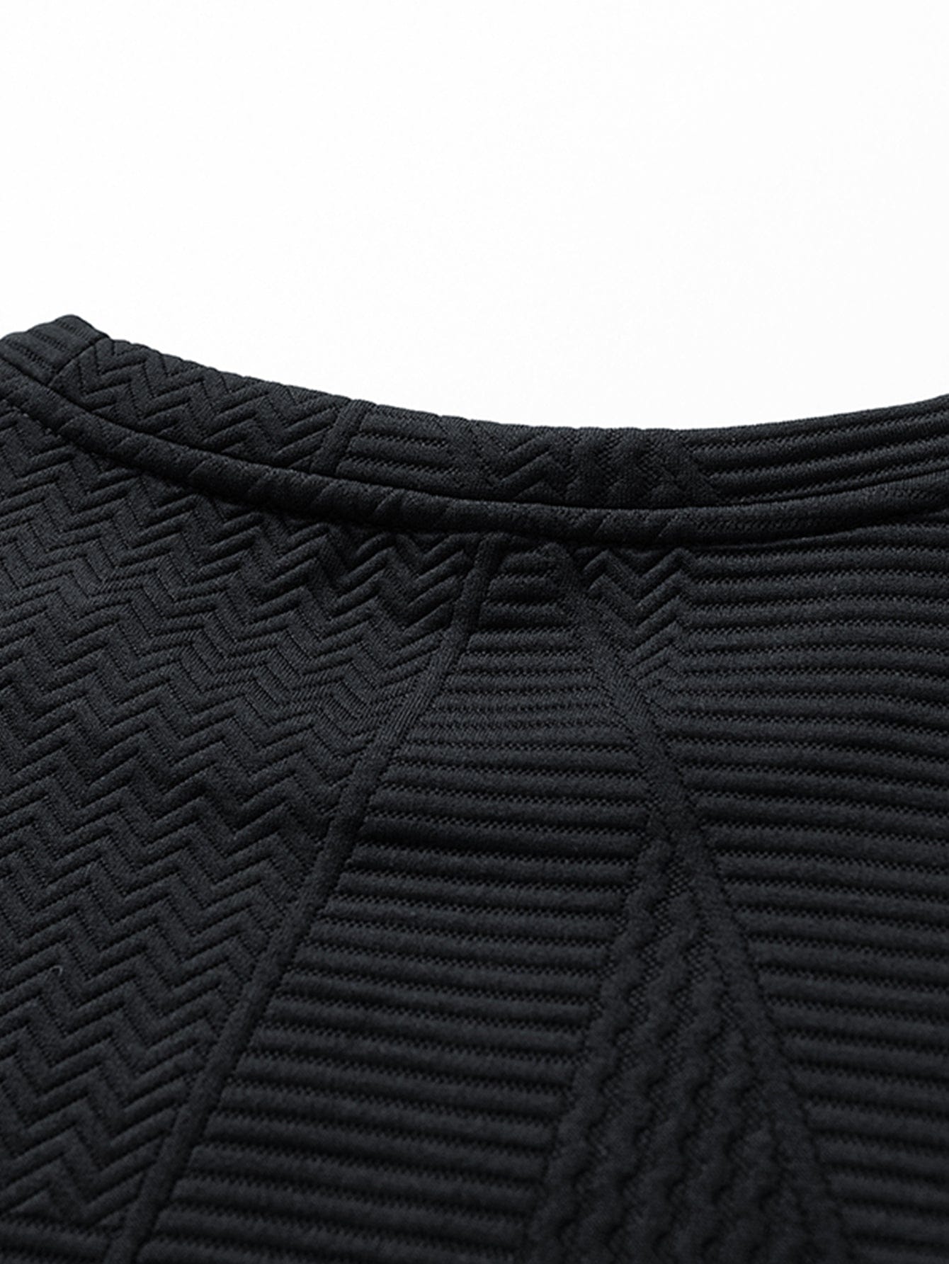 Velira Sweatshirts Atsipalaidavęs Geometrinis Žakardo Palaidinukas