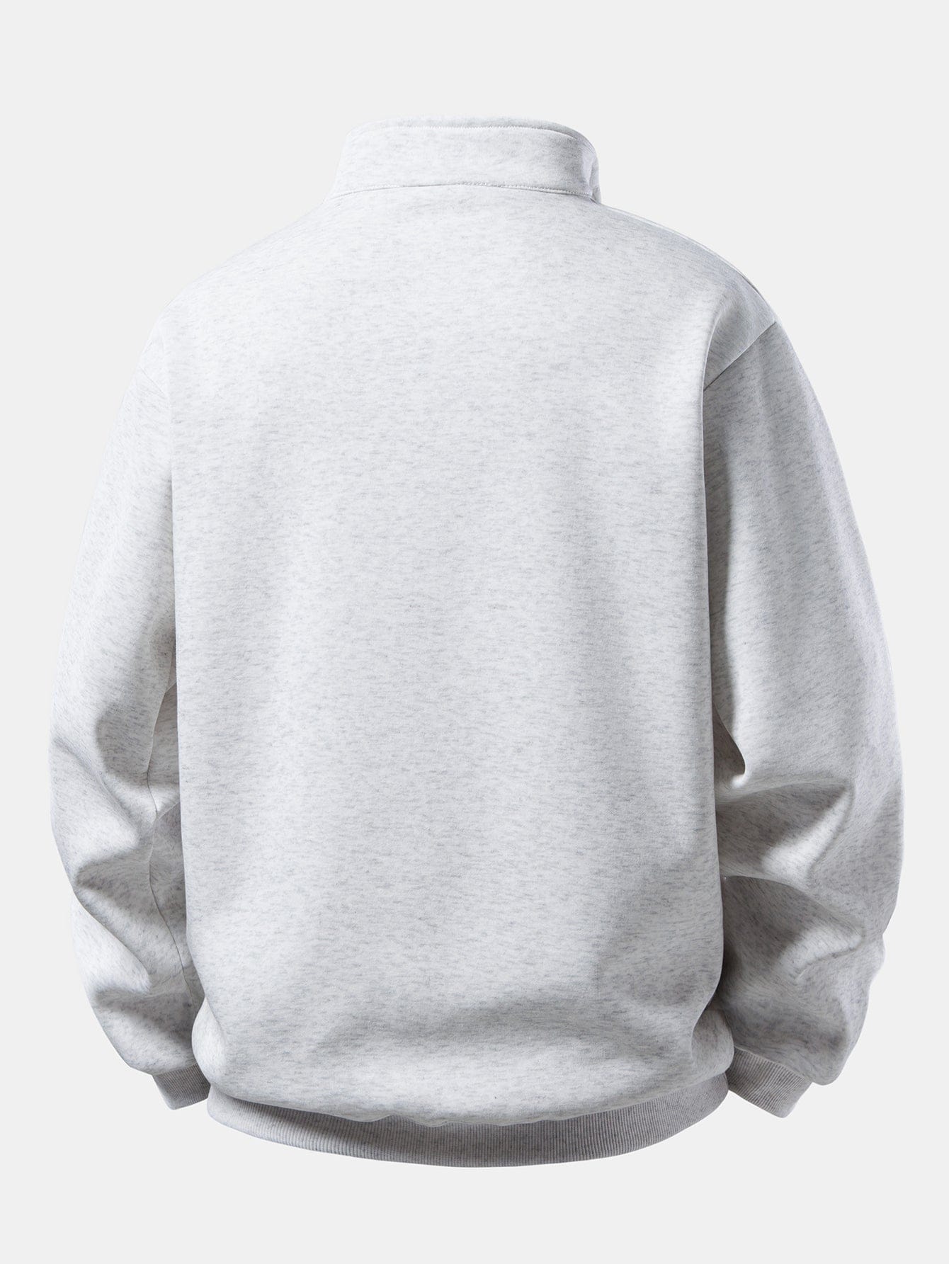 Velira Sweatshirts Atsipalaidavęs Juodas Katės Spaudos Ketvirčio Užtrauktukas Megztinis