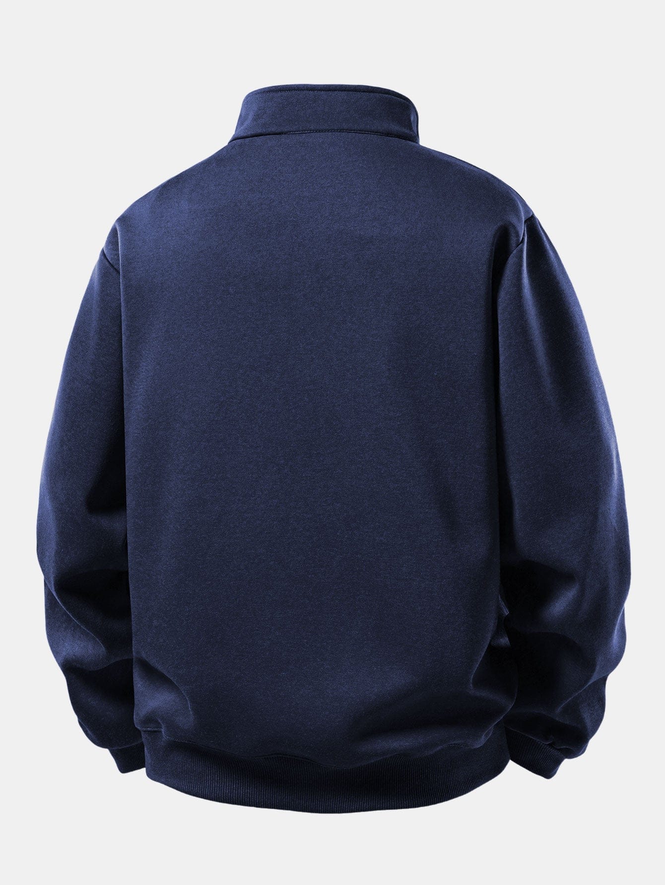 Velira Sweatshirts Atsipalaidavęs Juodas Katės Spaudos Ketvirčio Užtrauktukas Megztinis
