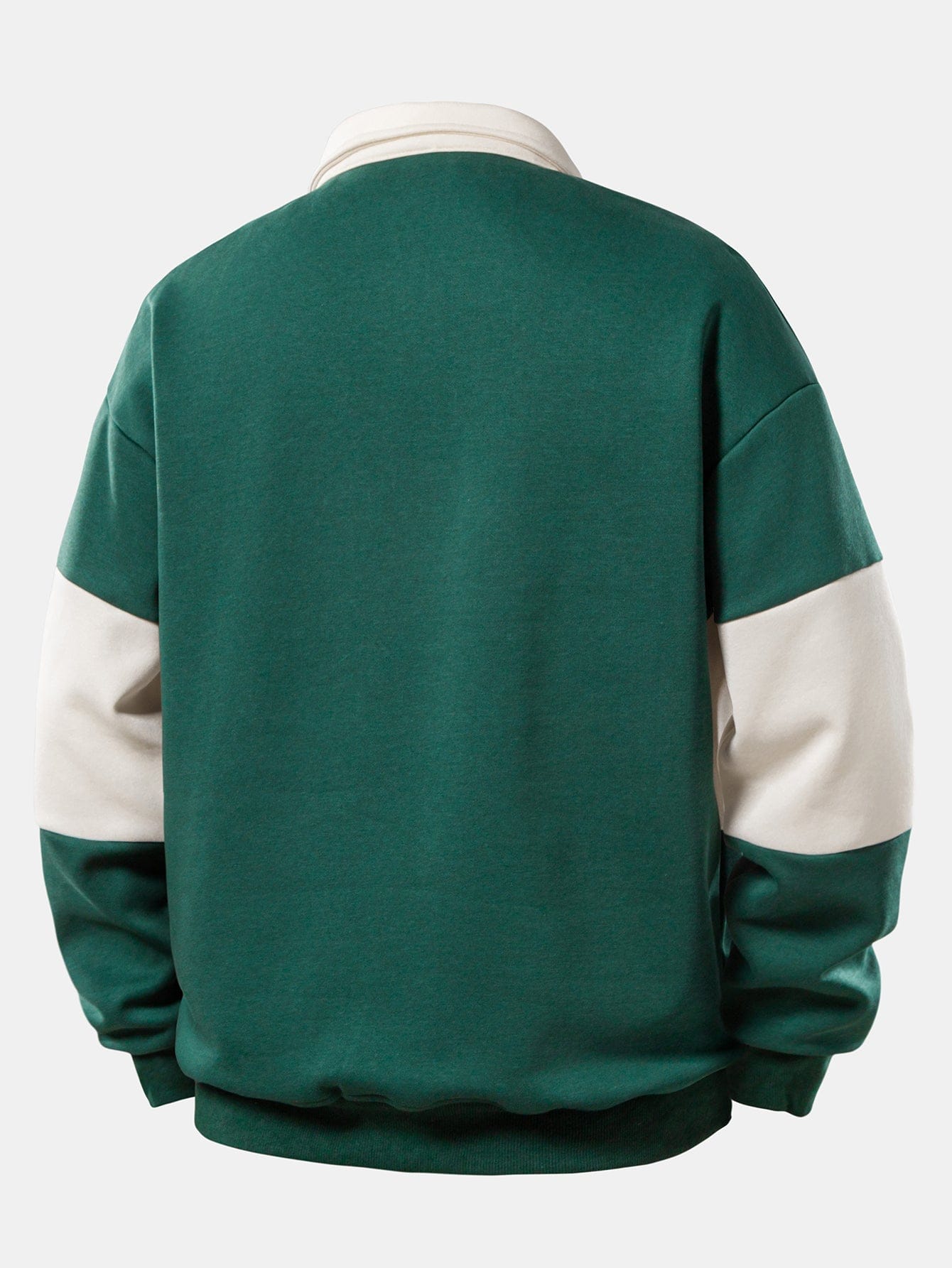 Velira Sweatshirts Atsipalaidavęs Los Andželo spaudos spalvų blokas polo apykaklės džemperis