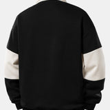 Velira Sweatshirts Atsipalaidavęs Los Andželo spaudos spalvų blokas polo apykaklės džemperis