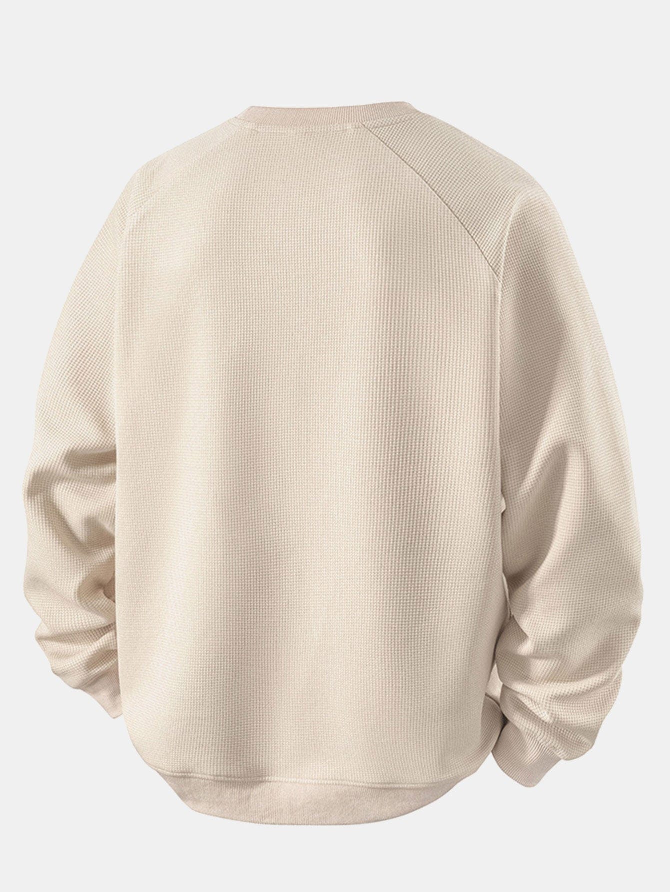 Velira Sweatshirts Atsipalaidavęs Waffle Crew Neck Megztinis
