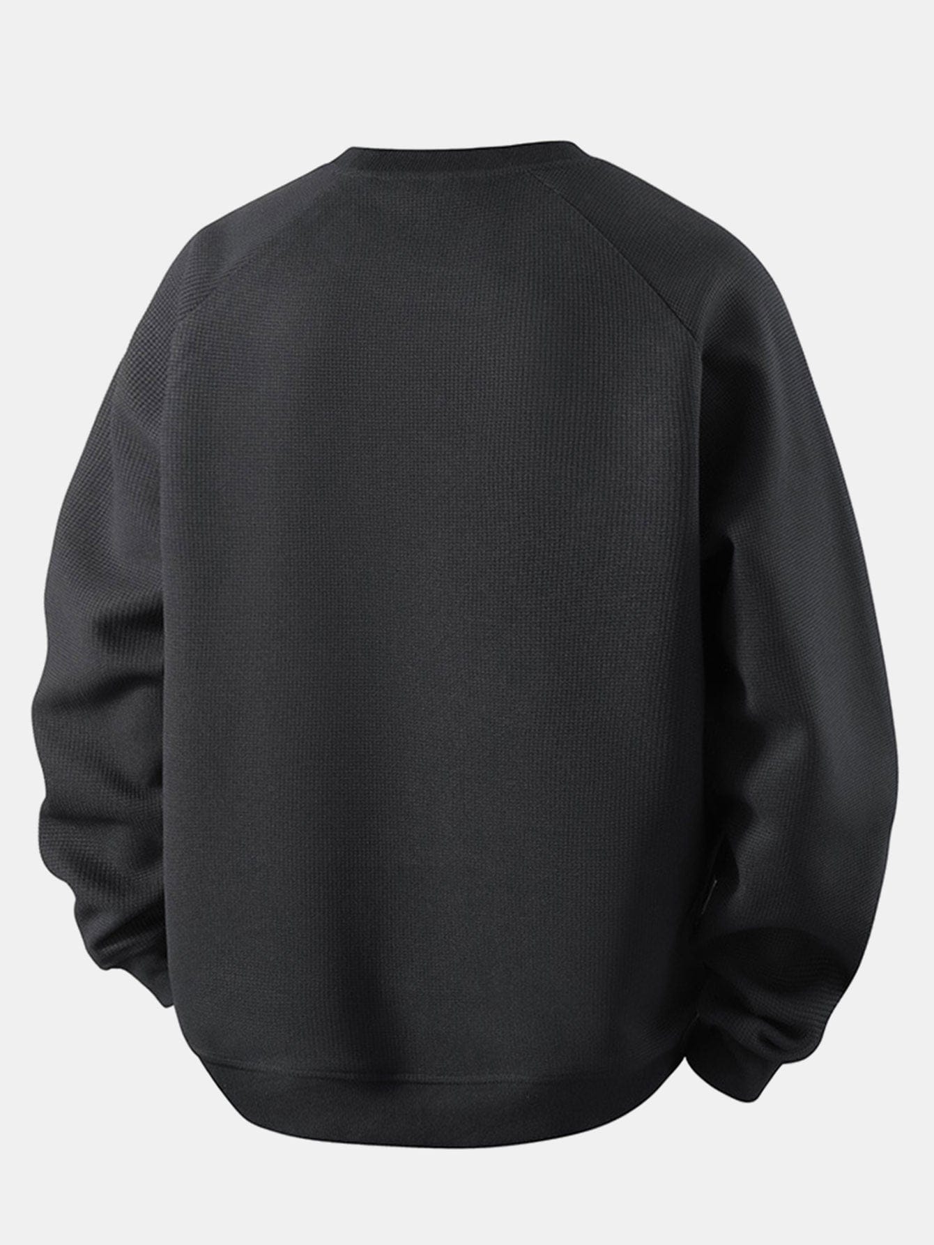 Velira Sweatshirts Atsipalaidavęs Waffle Crew Neck Megztinis