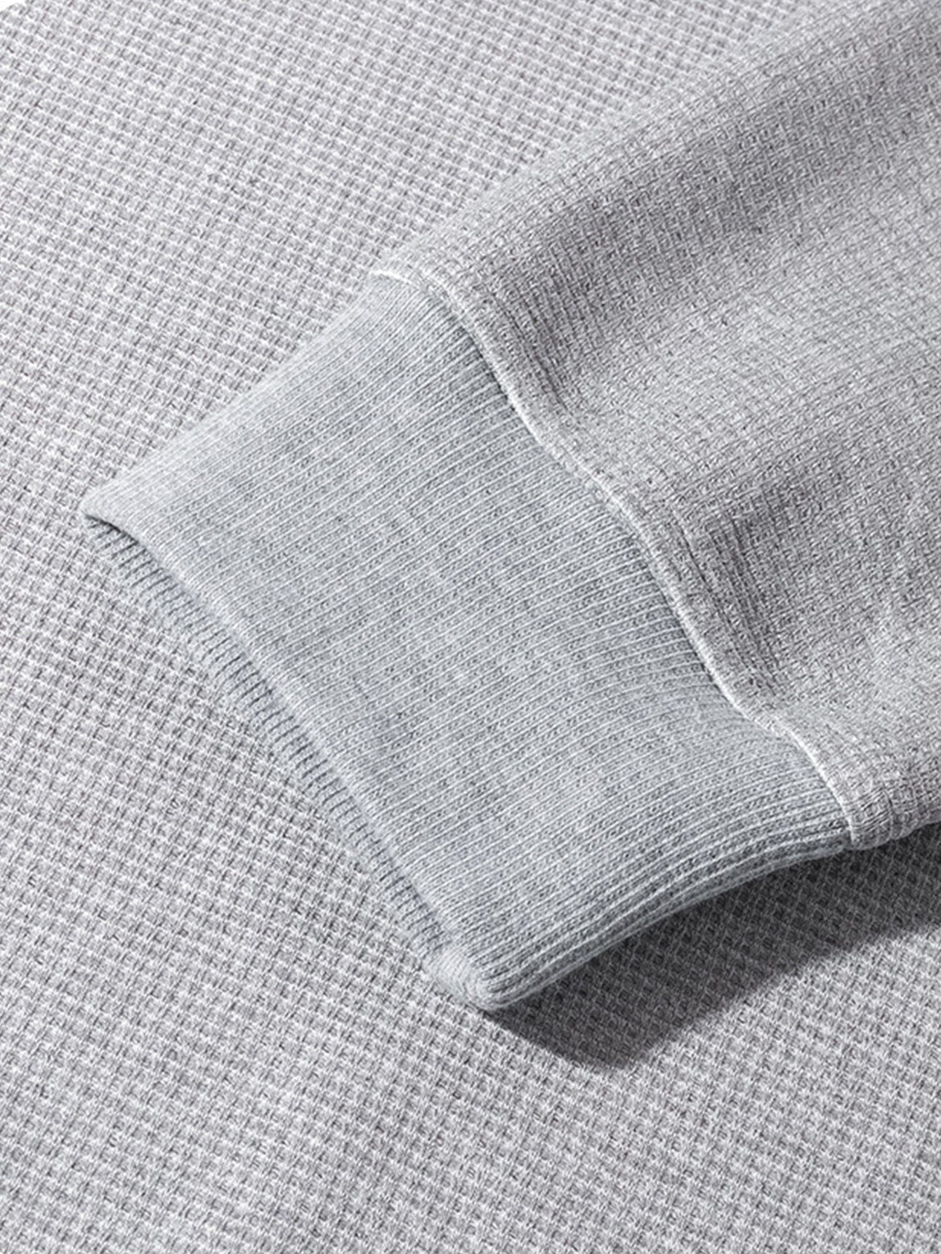 Velira Sweatshirts Atsipalaidavęs Waffle Crew Neck Megztinis