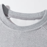 Velira Sweatshirts Atsipalaidavęs Waffle Crew Neck Megztinis
