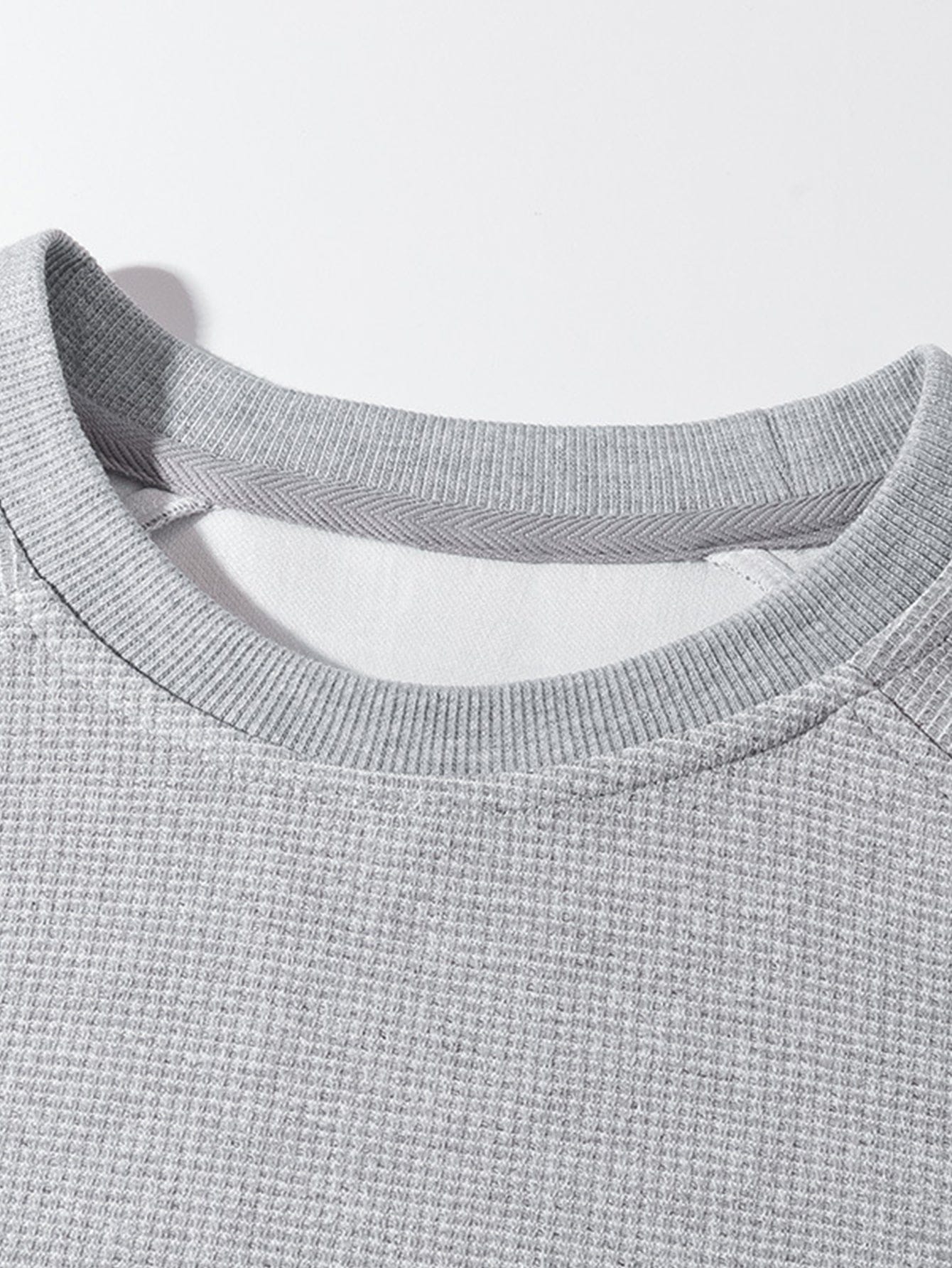 Velira Sweatshirts Atsipalaidavęs Waffle Crew Neck Megztinis