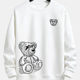 Velira Sweatshirts balta / S Meškos Pėdsakų Laisvalaikio Fit Džemperis