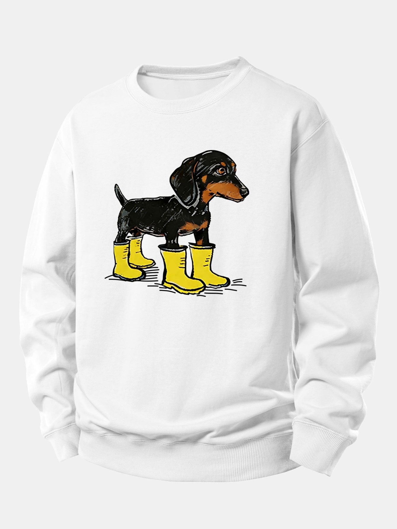 Velira Sweatshirts Balta / XS Batai su takso atspaudu, laisvas kirpimas, džemperis