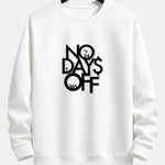Velira Sweatshirts balta / XS Be poilsio dienų spausdinta laisva fit džemperis