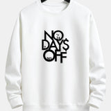 Velira Sweatshirts balta / XS Be poilsio dienų spausdinta laisva fit džemperis
