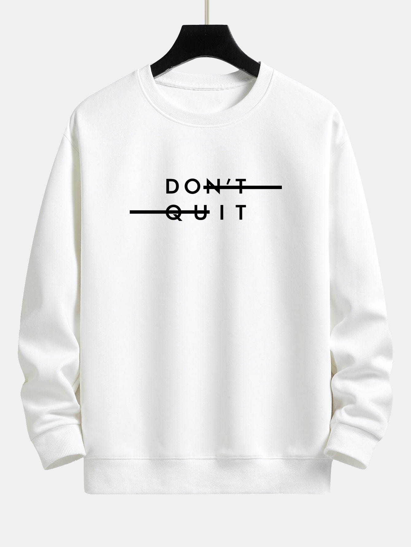 Velira Sweatshirts balta / XS Nepasiduok! Atsipalaidavęs prigludęs džemperis