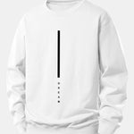 Velira Sweatshirts Balta / XS Svajonių Dryžuotas Spausdinimas Laisvas Fit Palaidinukė