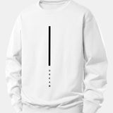 Velira Sweatshirts Balta / XS Svajonių Dryžuotas Spausdinimas Laisvas Fit Palaidinukė