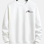Velira Sweatshirts Balta / XS Vyrų šūkio spaudos laisvo kirpimo džemperis
