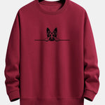 Velira Sweatshirts bordo / S Žiūrintis Vokiečių Aviganis Spauda Laisvas Pritaikymas Palaidinė