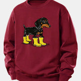 Velira Sweatshirts Bordo / XS Batai su takso atspaudu, laisvas kirpimas, džemperis