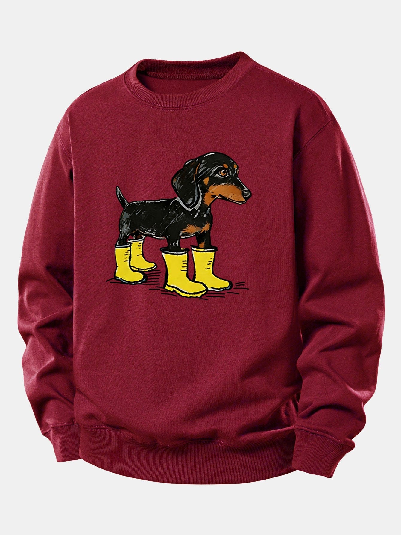 Velira Sweatshirts Bordo / XS Batai su takso atspaudu, laisvas kirpimas, džemperis