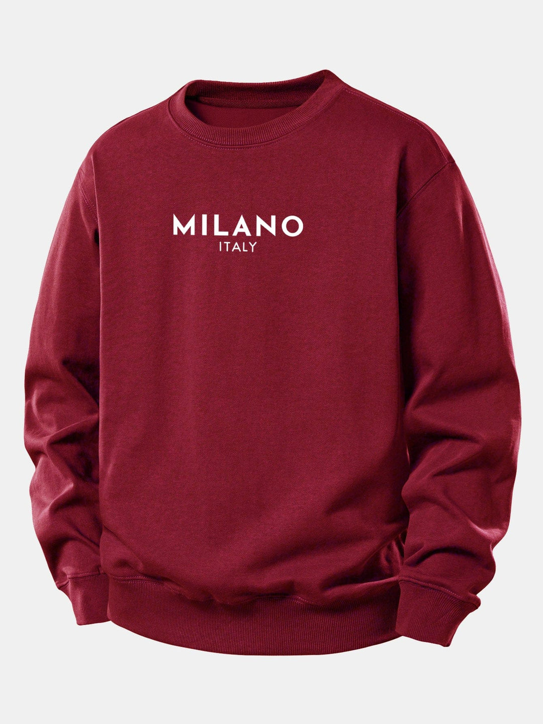 Velira Sweatshirts Bordo / XS Milano spaudinys laisvas megztinis